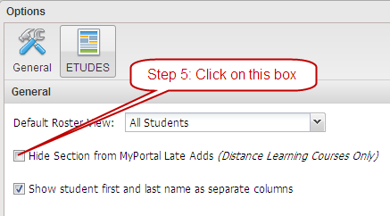 Hide course from Adds