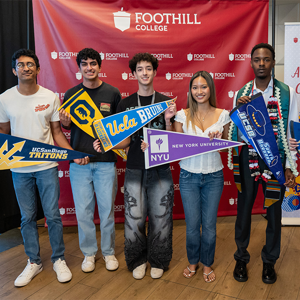 Diverse group of Foothill College transfer students