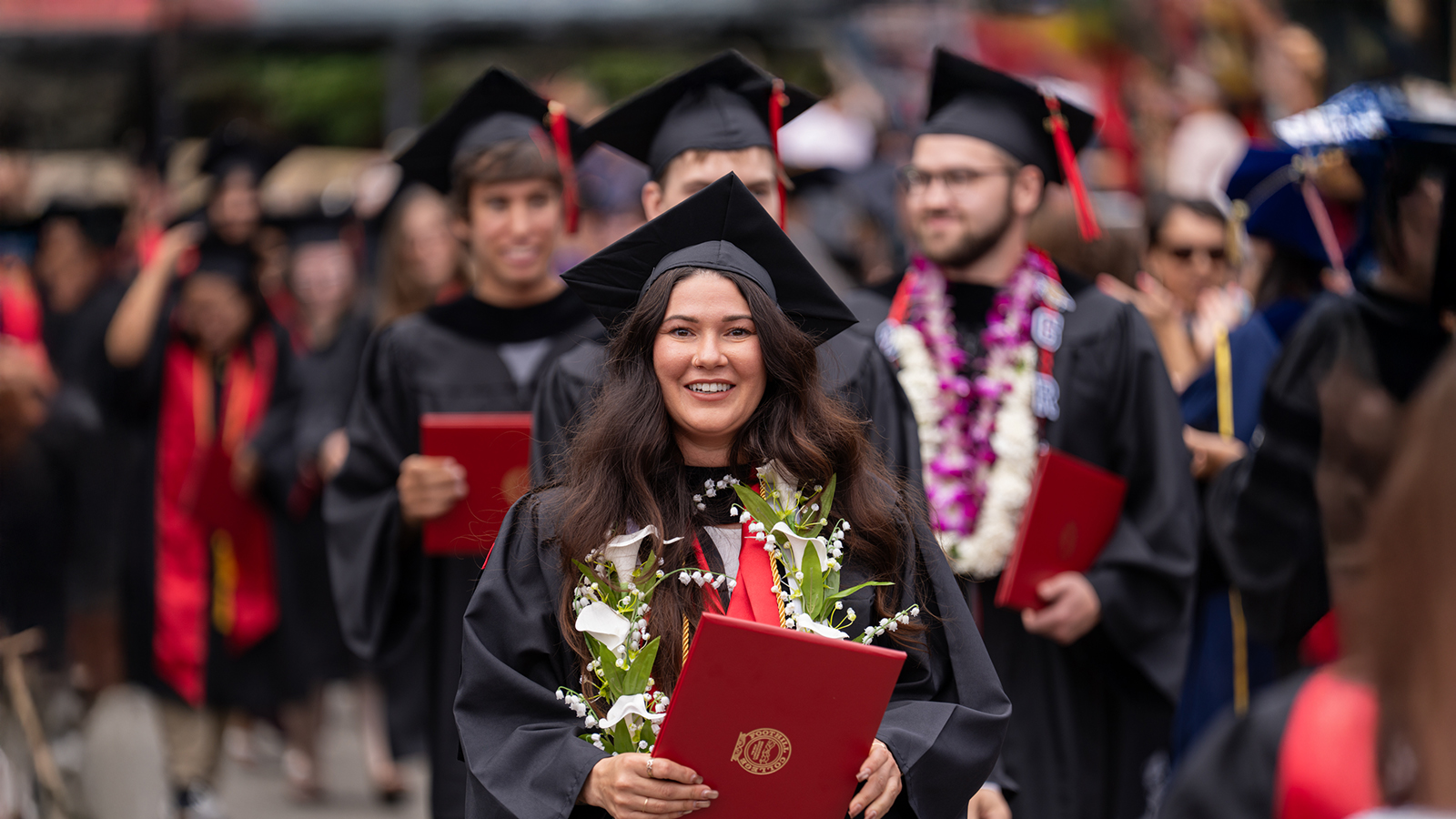 Female Foothill College Student at 2026 Graduation Ceremony
