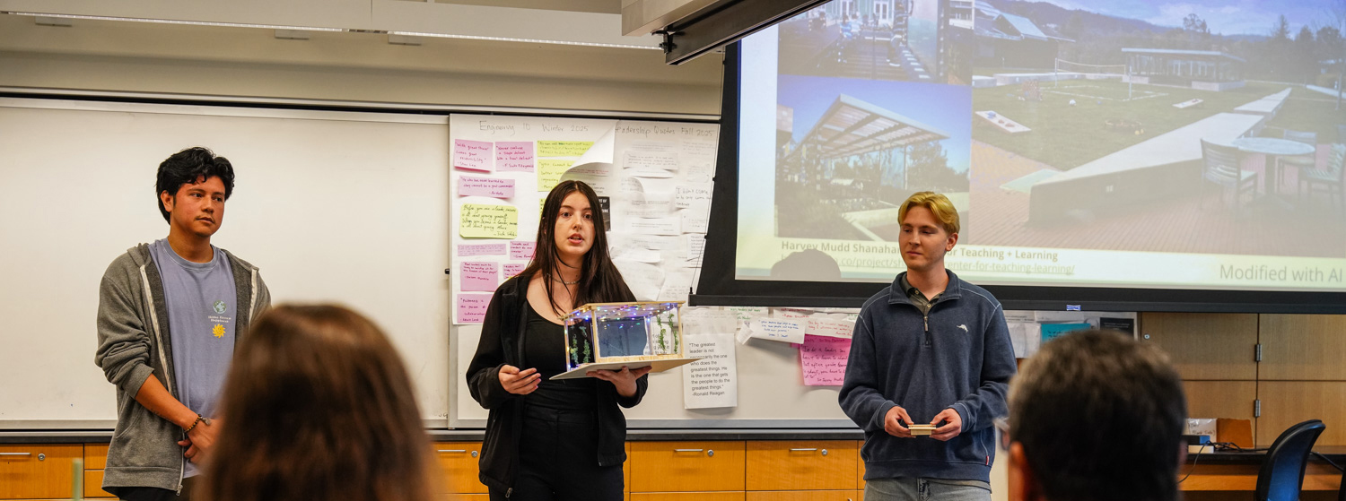 Foothill College Students presenting at class
