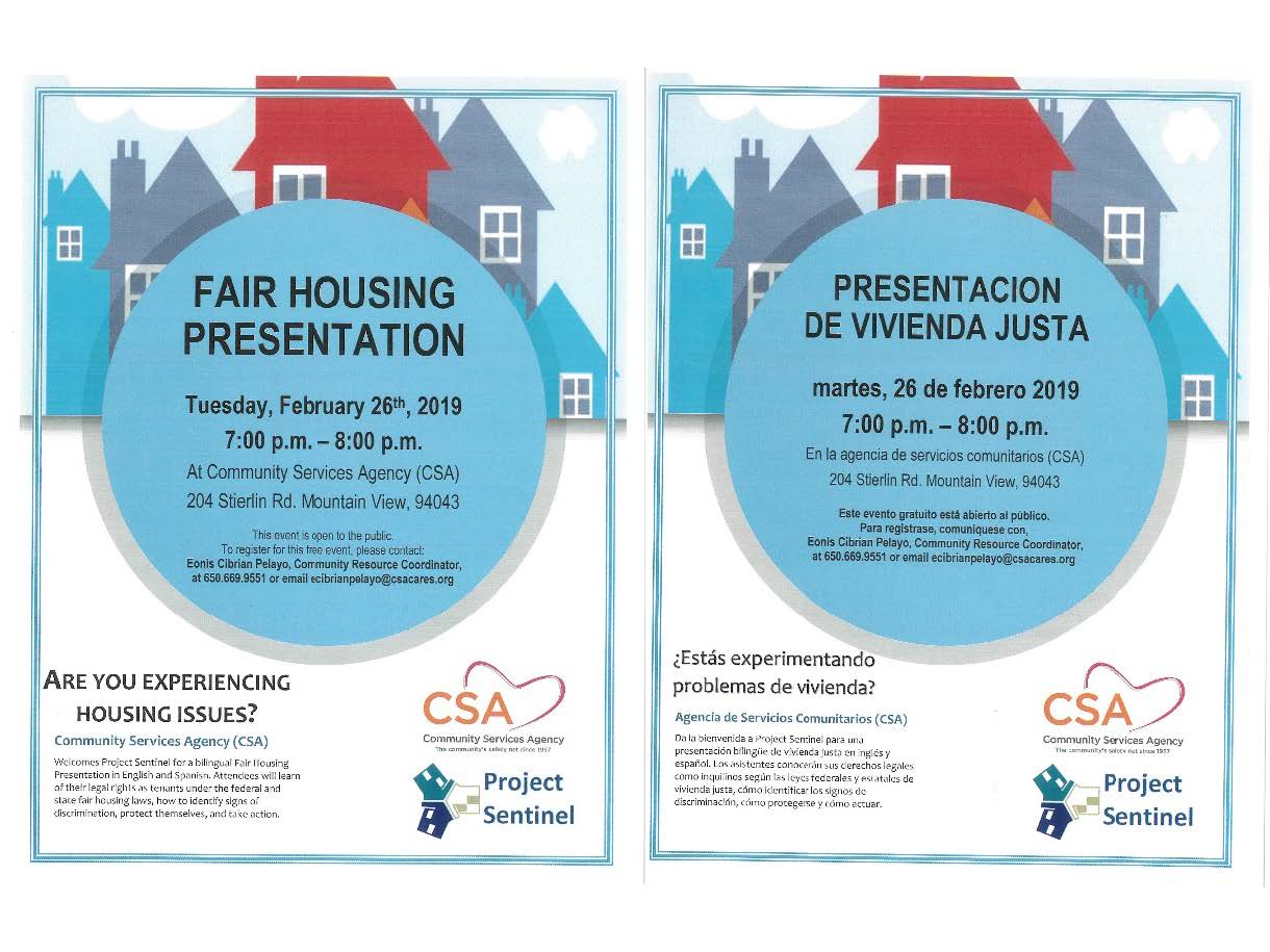 Fair Housing Presentation Flyer