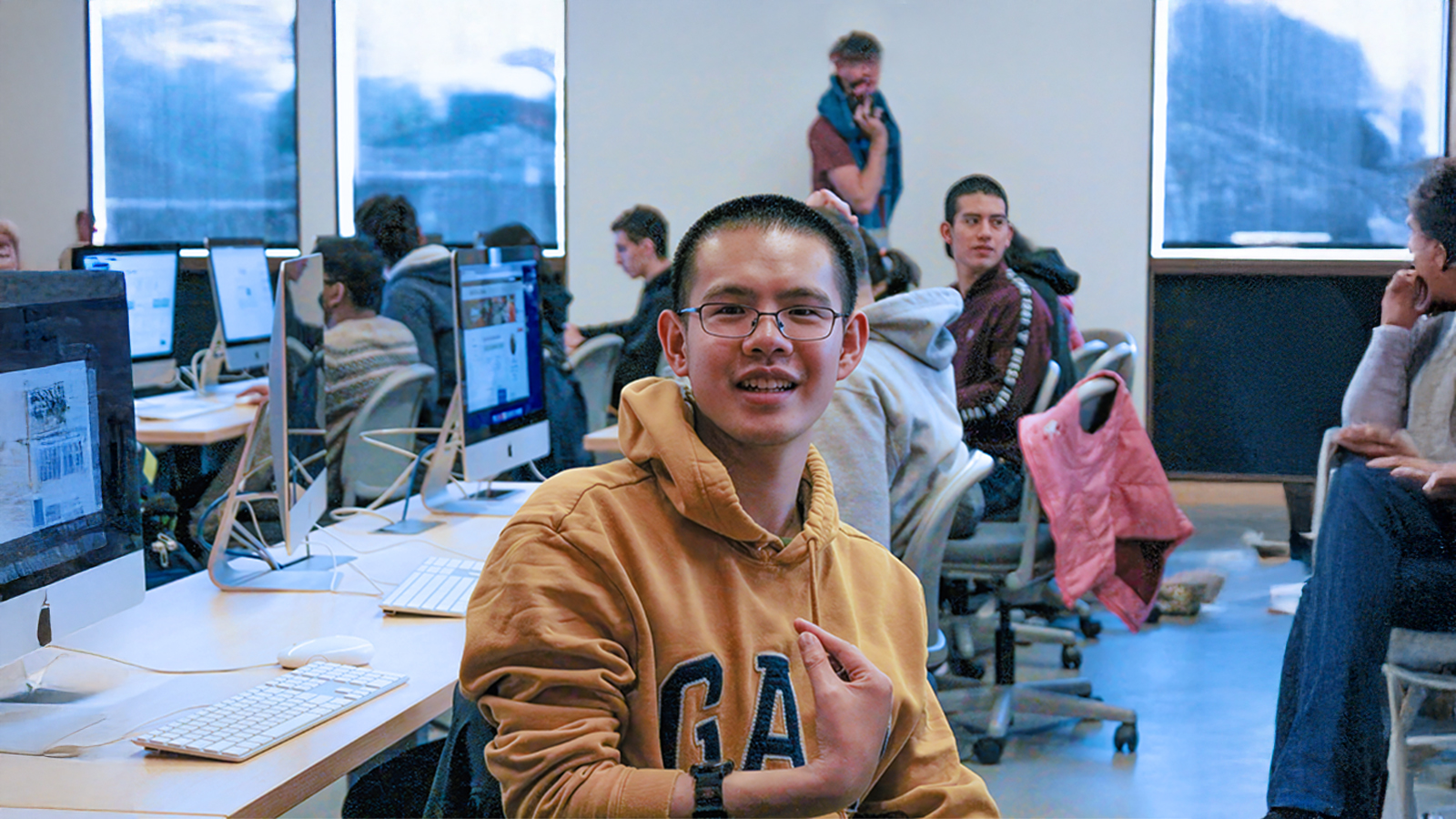 Students in a lab