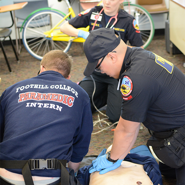 Paramedic students practicing RSP