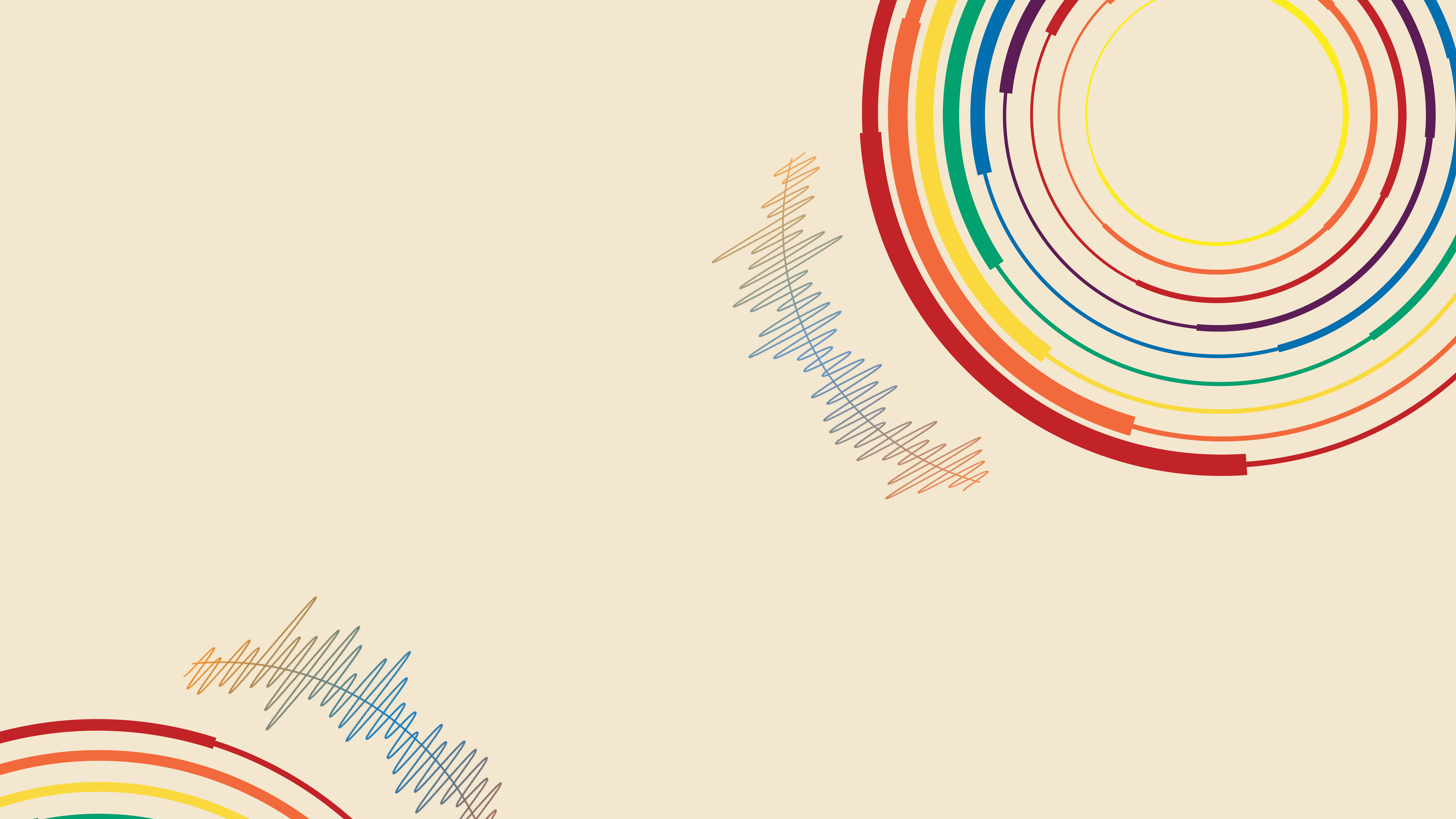Decorative illustrated background for LGBTQ