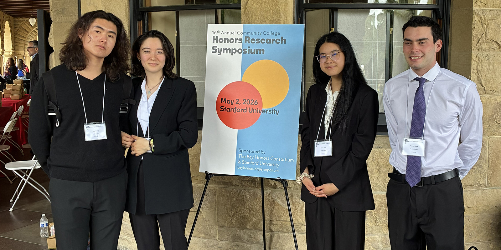 Foothill College students at the Stanford Honors Symposium