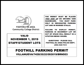 Parking Permit