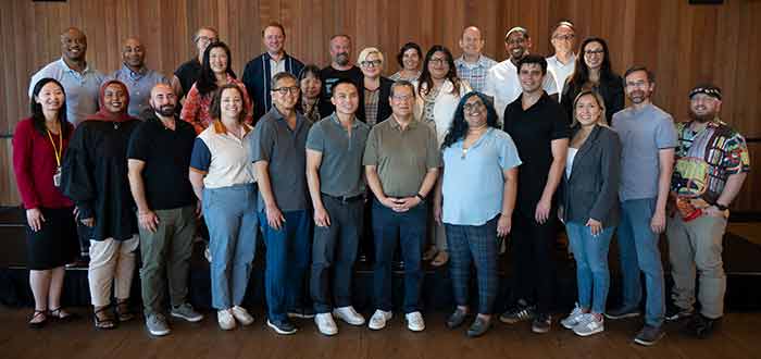 Group of 12 new tenure track facutly with administrators