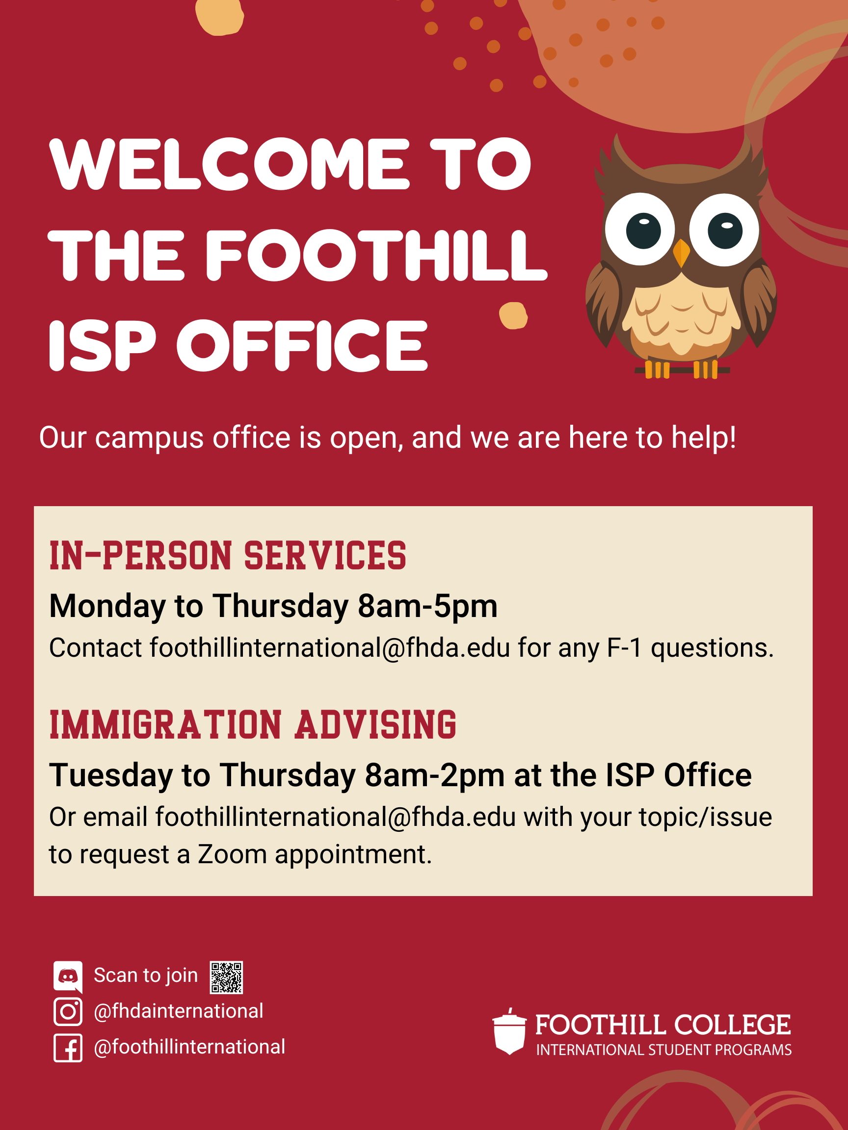 ISP F24 Office Hours