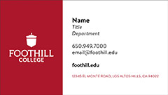 Business card example