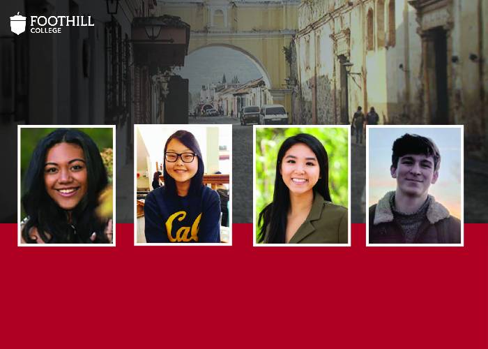 Four students faces