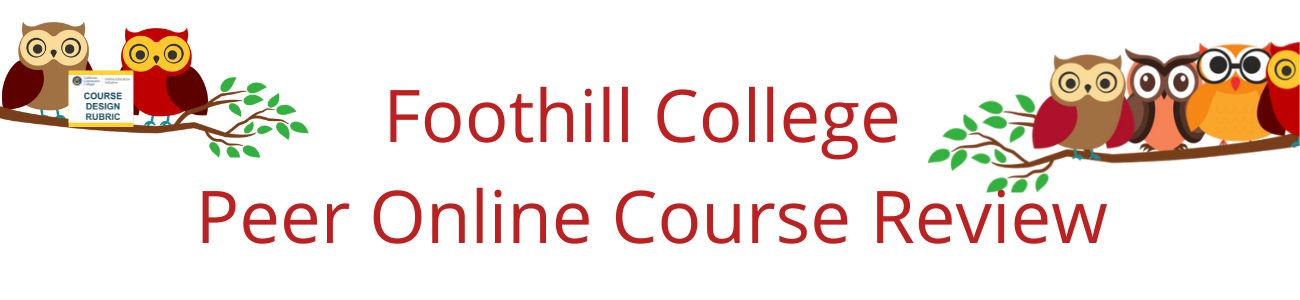 Foothill College Peer Online Course Review