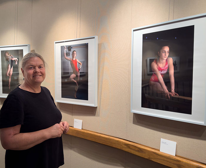 Judith at the exhibition