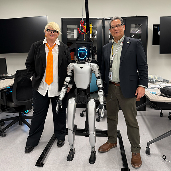Chancellor Lambert and President Whalen visited SJSU on March 27th.