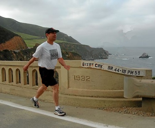 Walking across Bixby Bridge