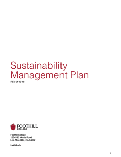 Sustainabililty Management Plan