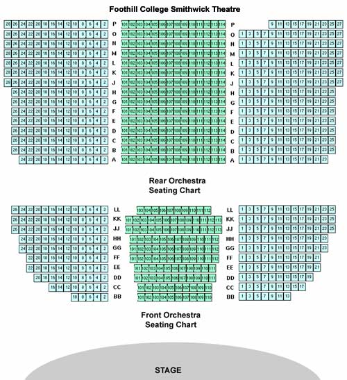 Smithwick Theatre Seating chart