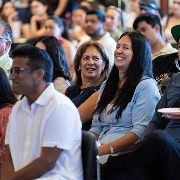 Parents at Welcome Day at Foothill College